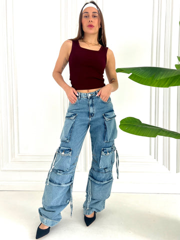Cityscapes Pants In Blue