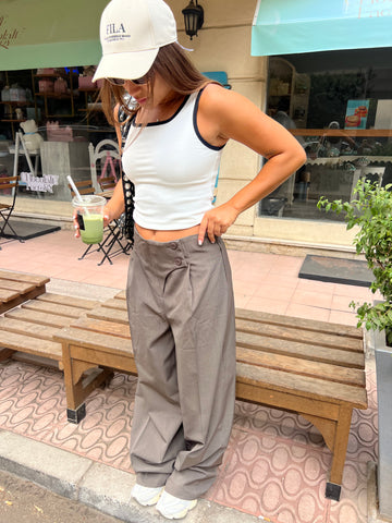 The prestige pants in light grey