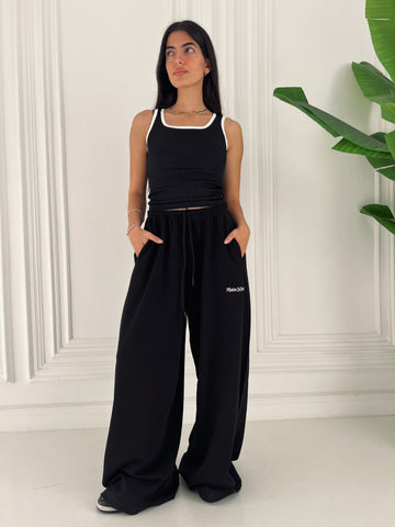 Dark sky Black Oversized Sweatpants