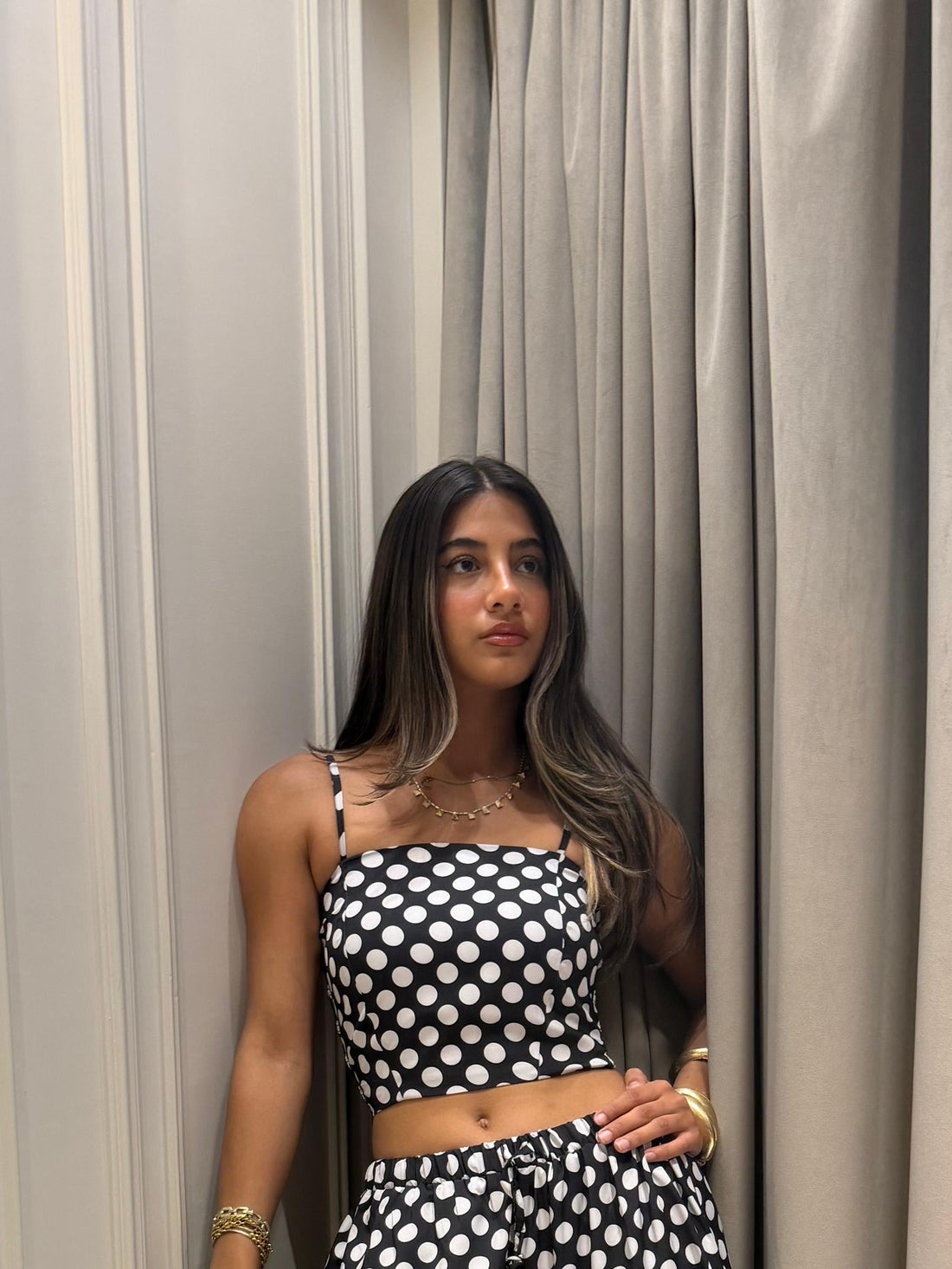 Polka Dot Satan Ballon Pants