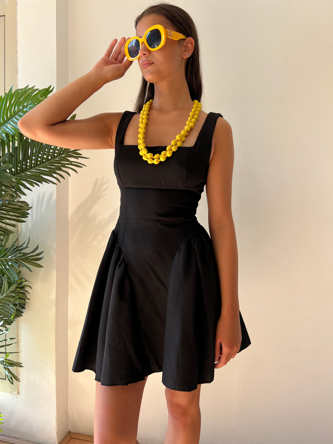 Black Cinderella mini dress