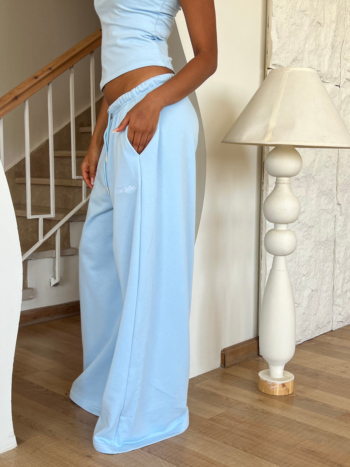 Cloudy baby blue sweat pants