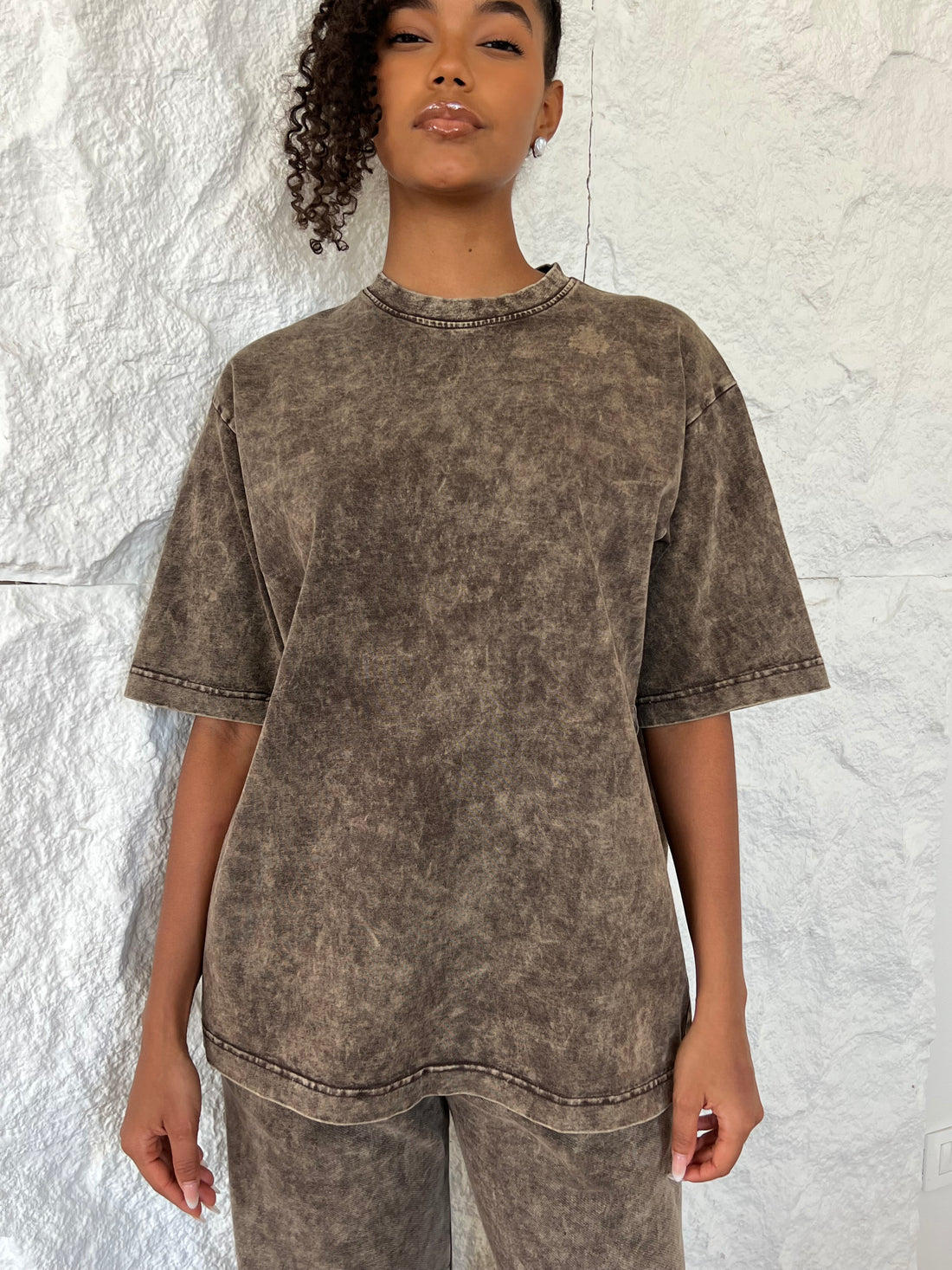 Dirty Chocolate Brown Oversized T-shirt