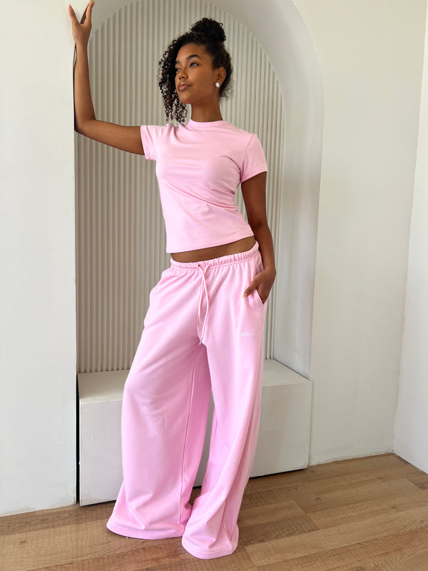 Fundamental Brunch Hot Pink Cotton Sweatpants main image 0
