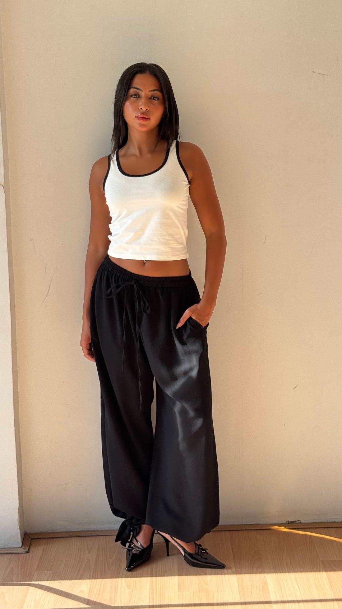 balloon black pants