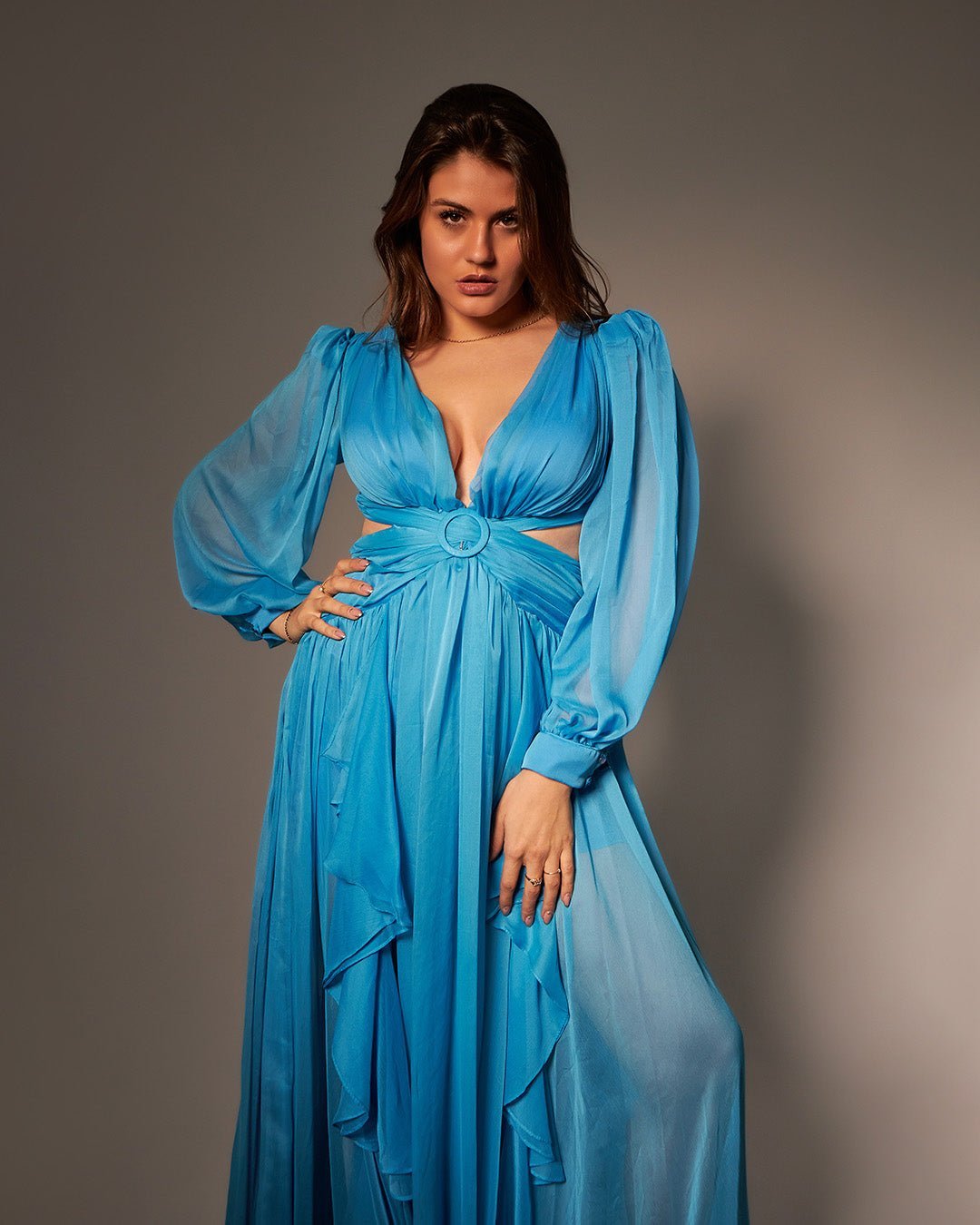 Blueish Marvel Dress - MaisondeChris