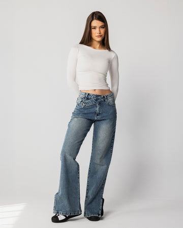 pants twist blue