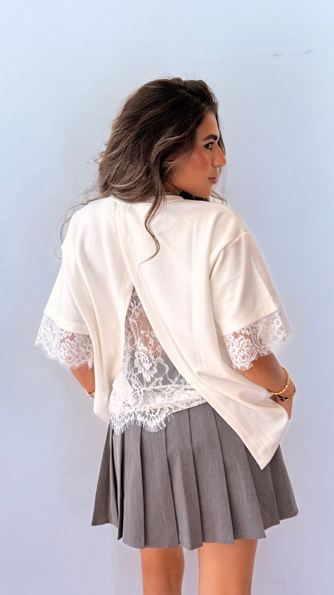 Lace Over Sized T-shirt