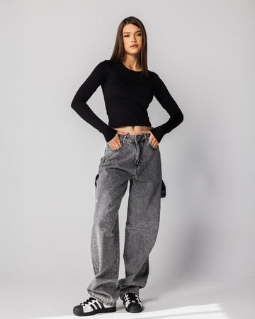 Diamond pants in grey