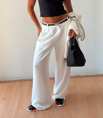 Classic Tailored  pants – White