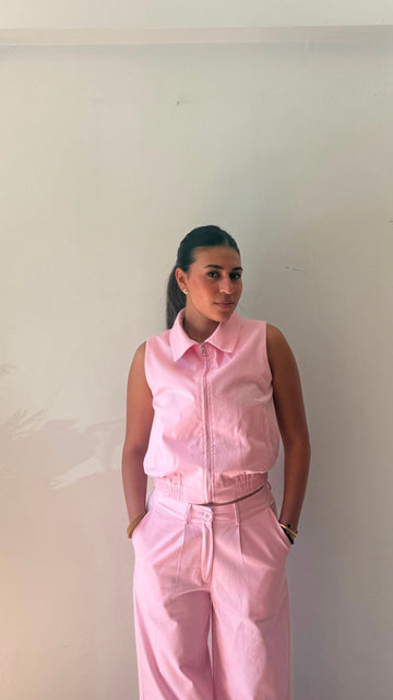 Vest lily gabardine baby pink