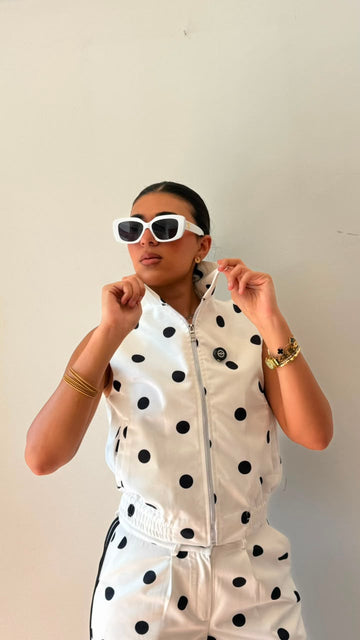 Vest lily gabardine polka dot