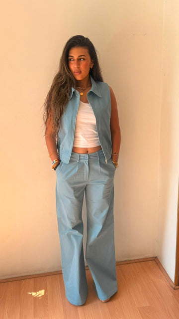 Pants lily gabardine blue
