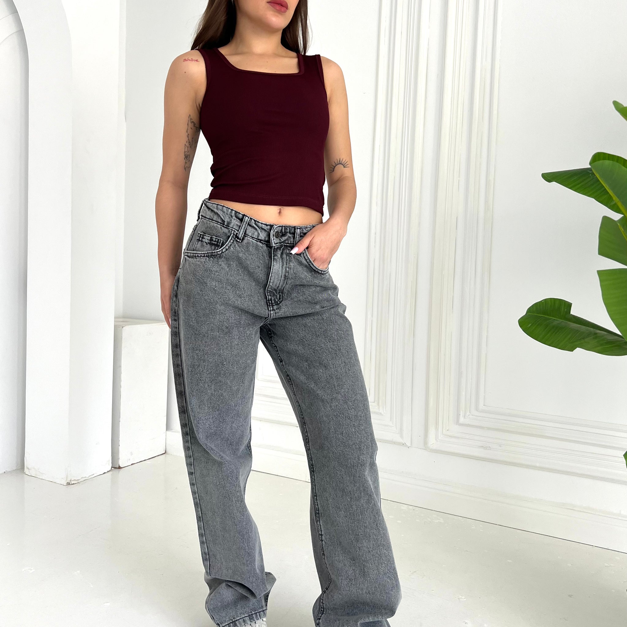 The Nelly jeans - Light grey