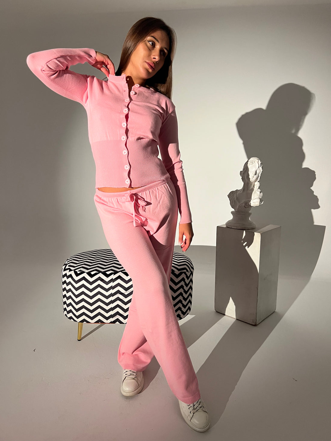 Barbie in baby pink pants
