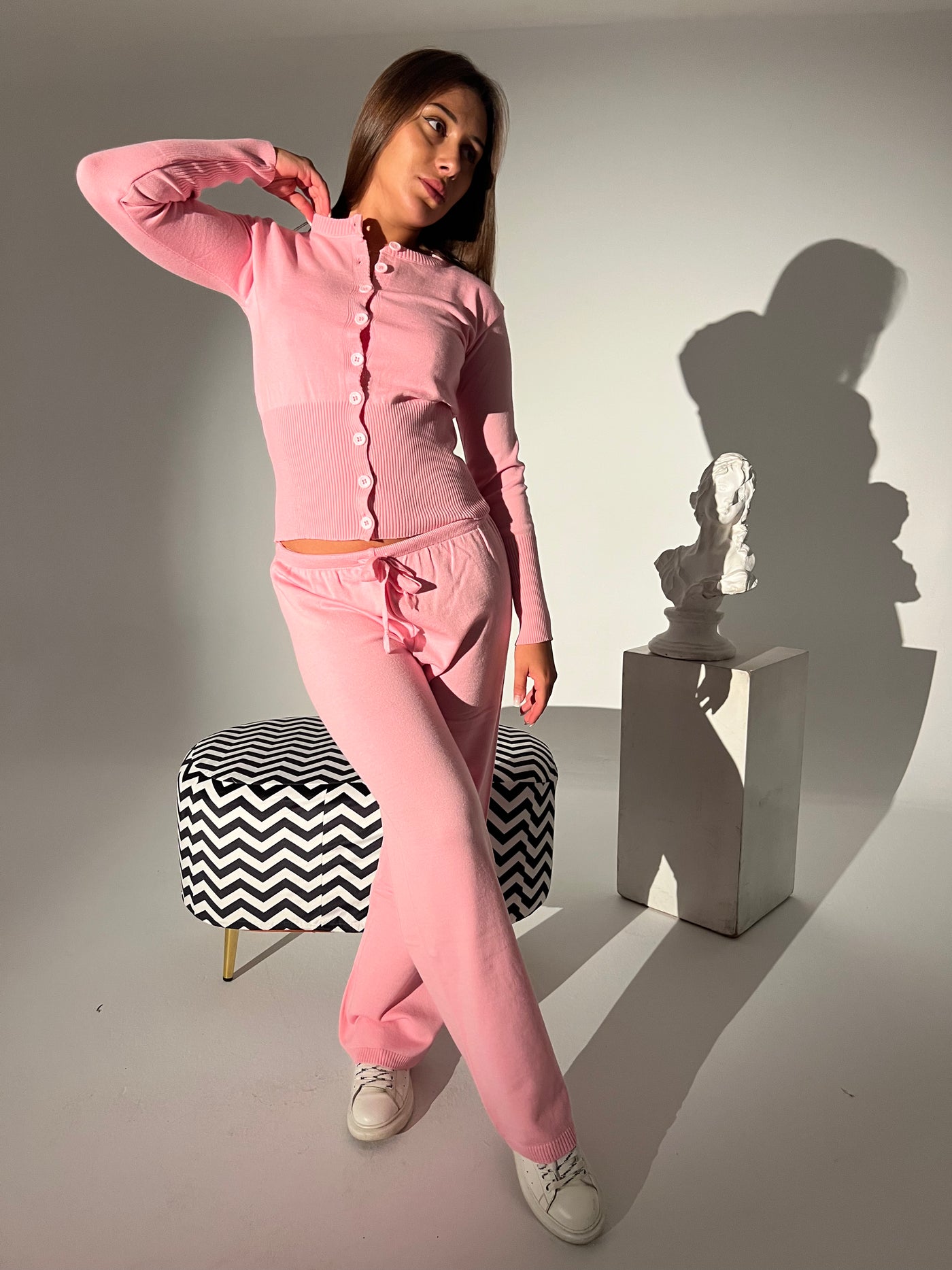 Barbie in baby pink pants