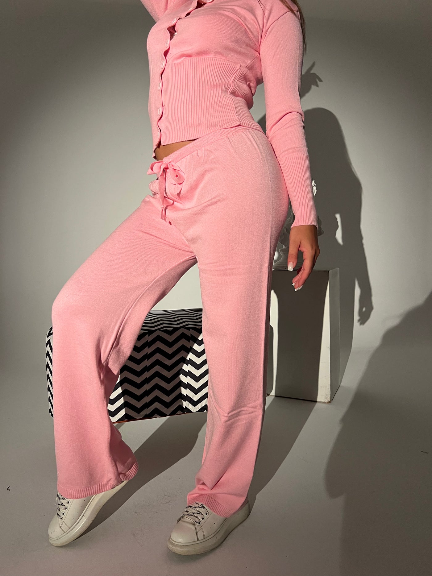 Barbie in baby pink pants