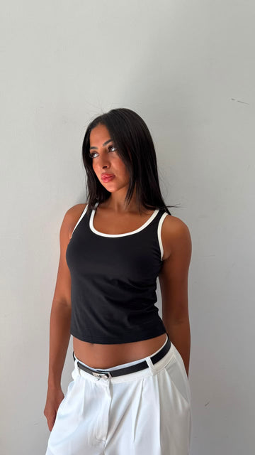 Basic Tank Top – black