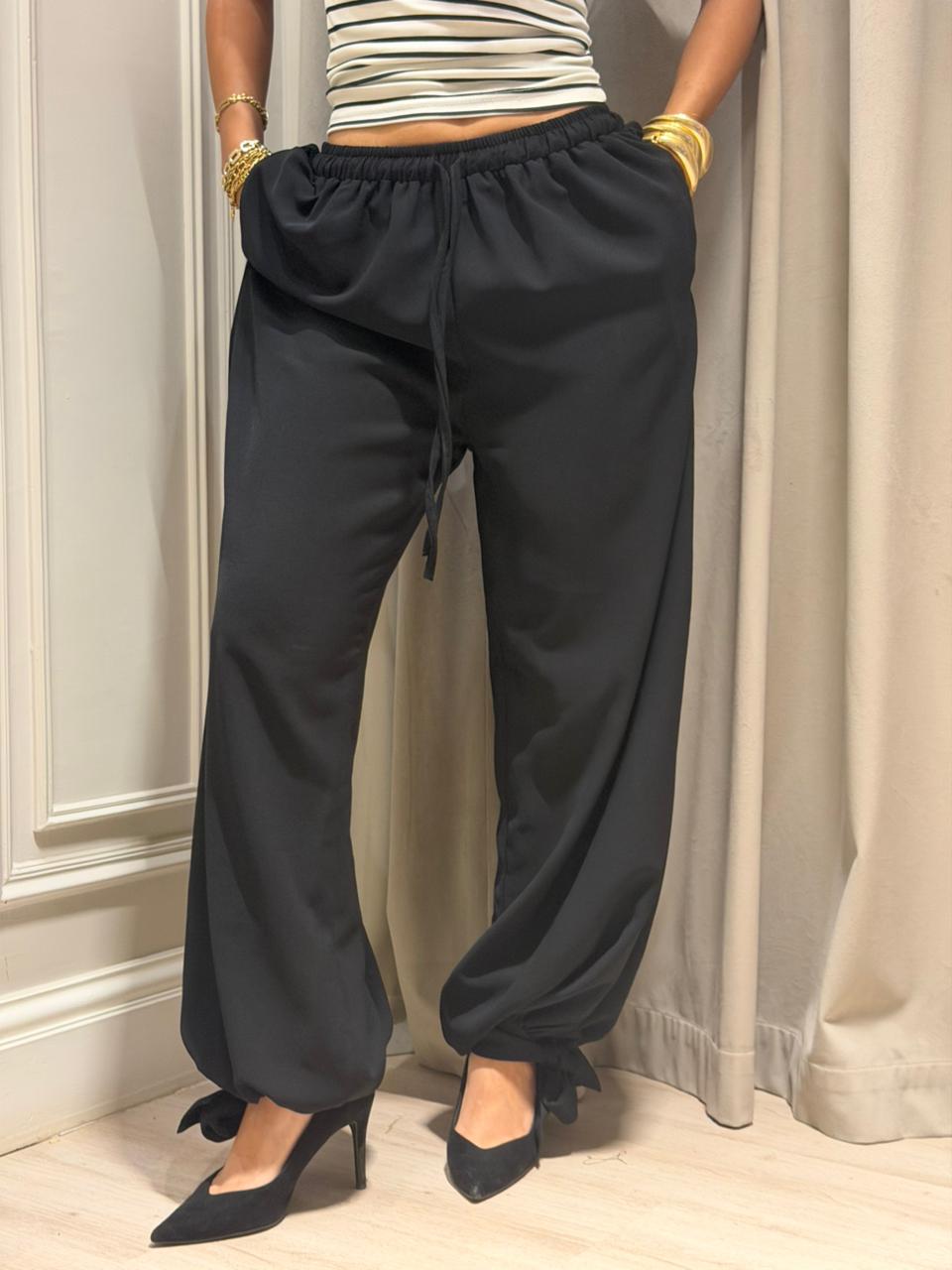 balloon black pants