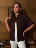 The Matinee Cape in Chocolate