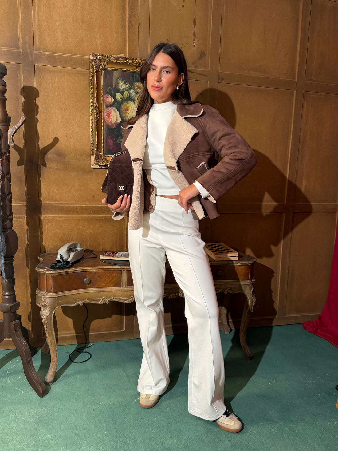The Armchair Jacket in Chocolate - main view