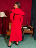 The Curtain Call Coat in Scarlet