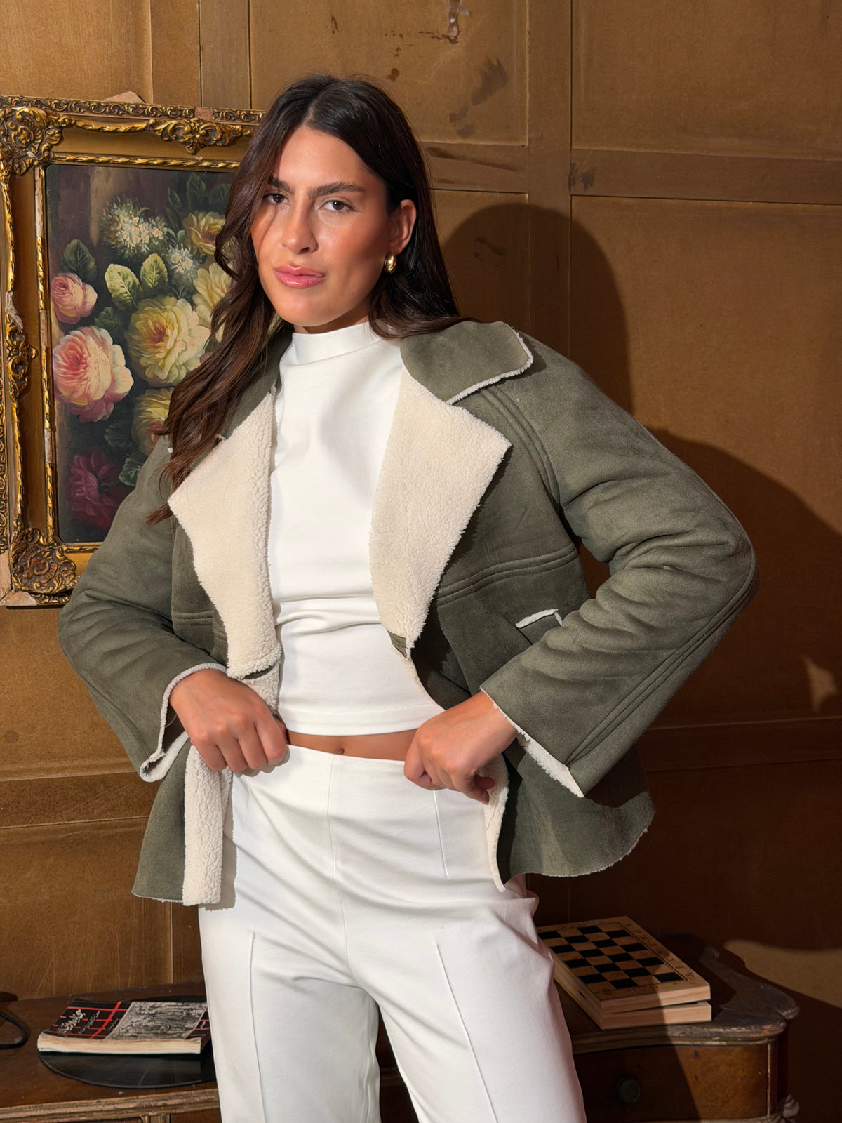 The Armchair Jacket in Olive
