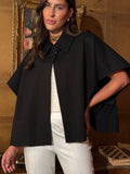 The Matinee Cape in Black