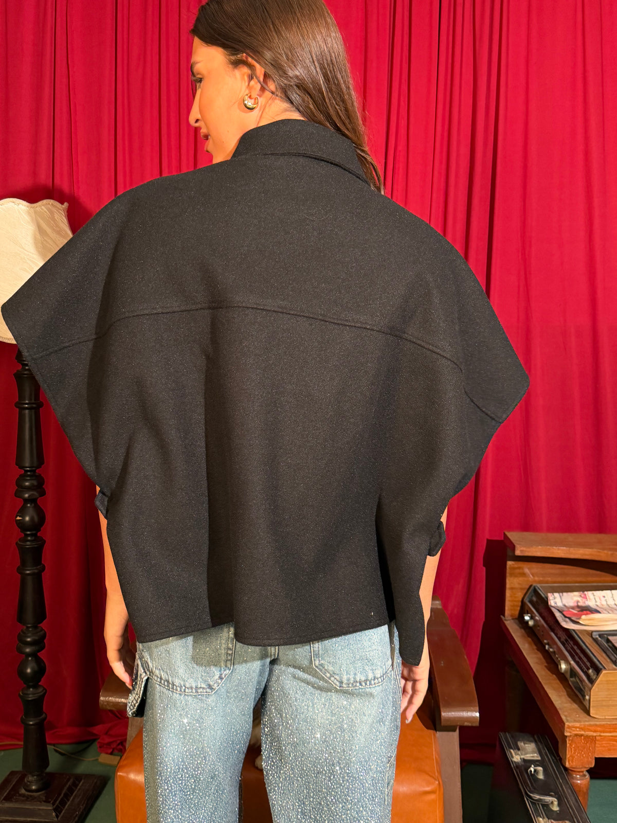 The Encore Cape in Black