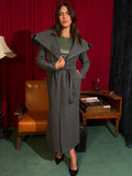 The Curtain Call Coat in Charcoal